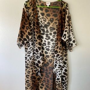 Lularoe animal print duster